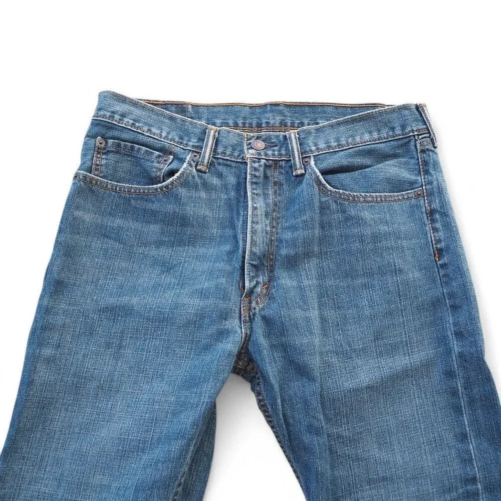 Levi Strauss & Co 505‎ Medium Wash Straight Leg Jeans WPL423 Men's 34 x 30